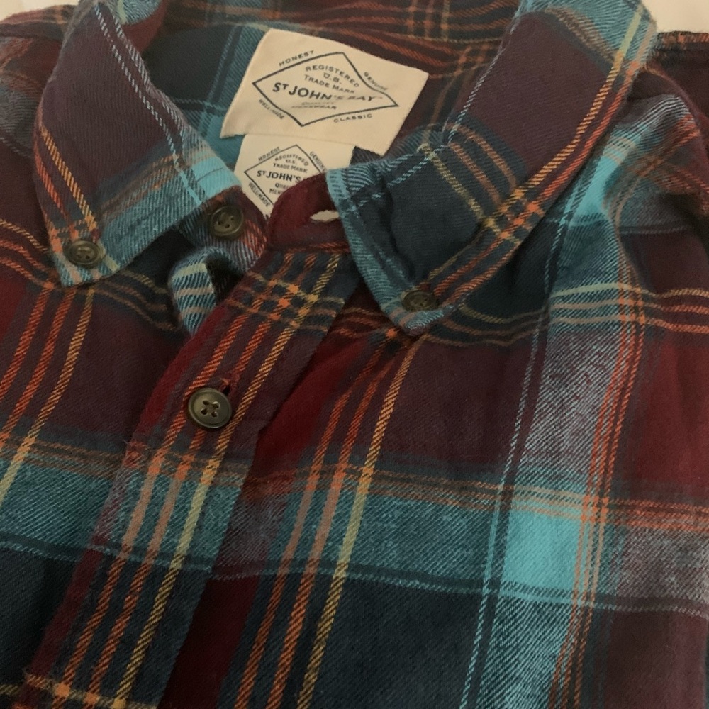 St. John’s Bay Plaid Button Down Shirt